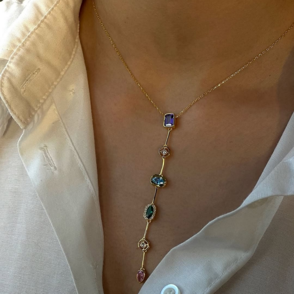 Çelik 7 Element Kolye