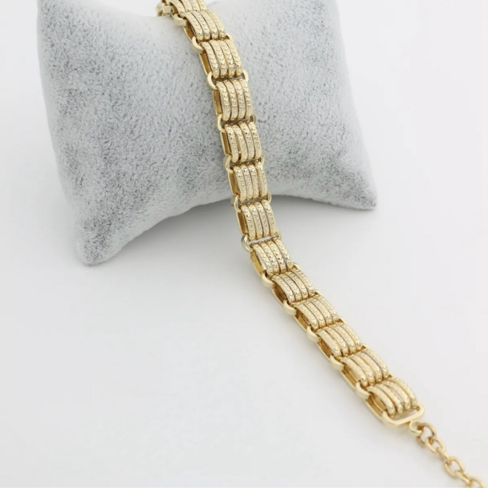 14K Gold Hasır Bileklik