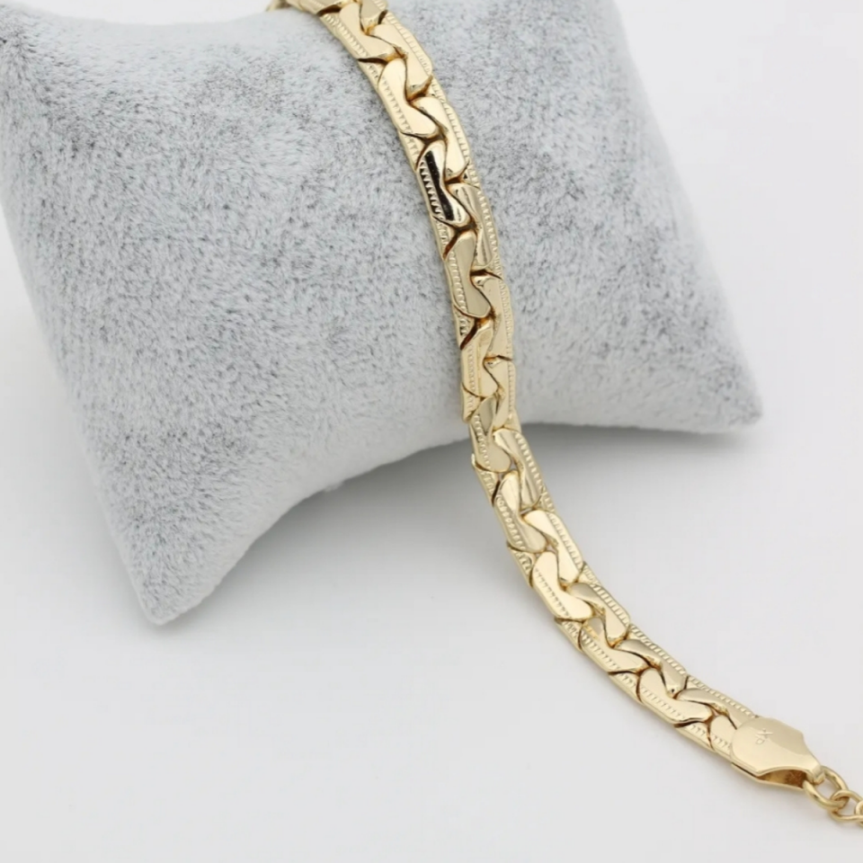 14K Gold Renkli Kuyum Model  Bileklik