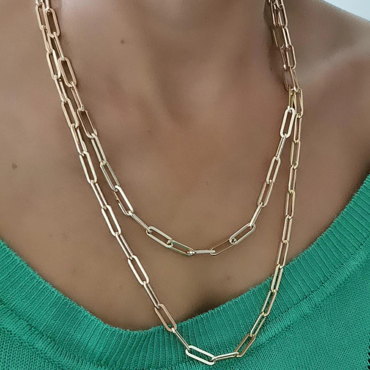 14K Gold Ataç Kolye 45 cm