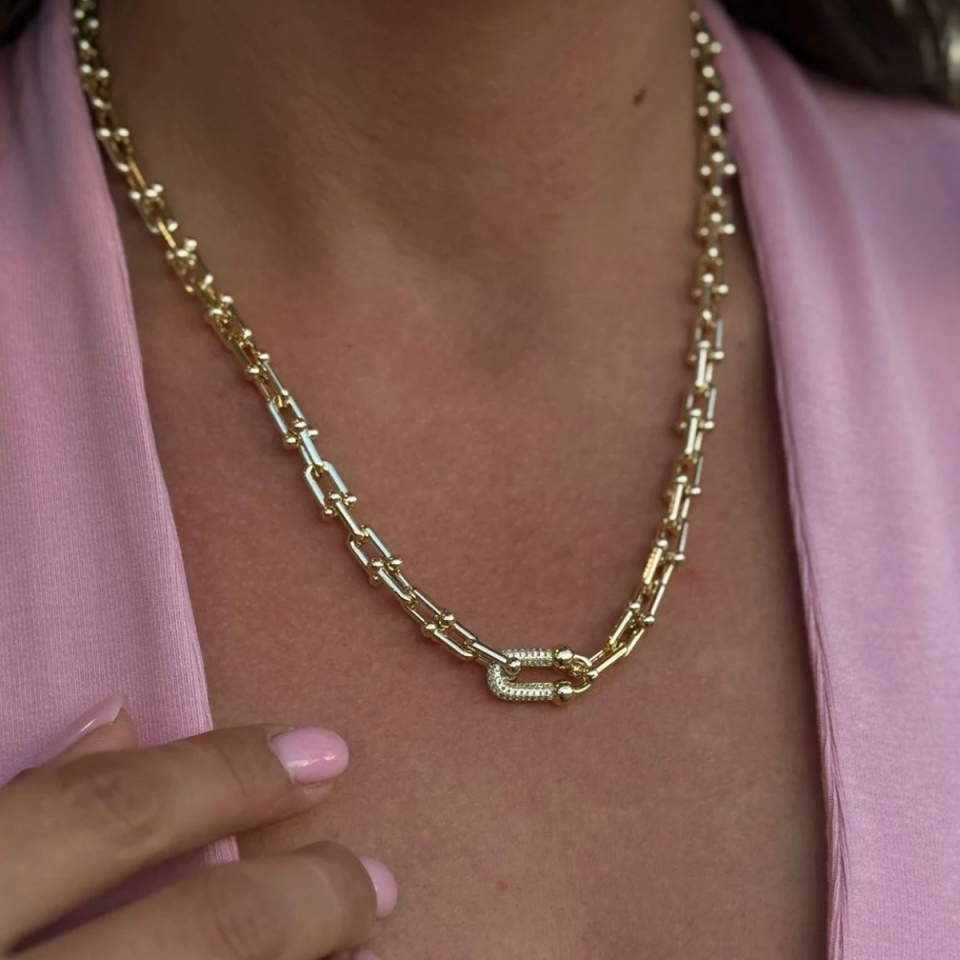 14 K Marka Model Kolye 45 cm