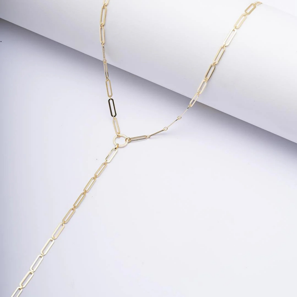 14 K Dekolte Ataç Y  Kolye