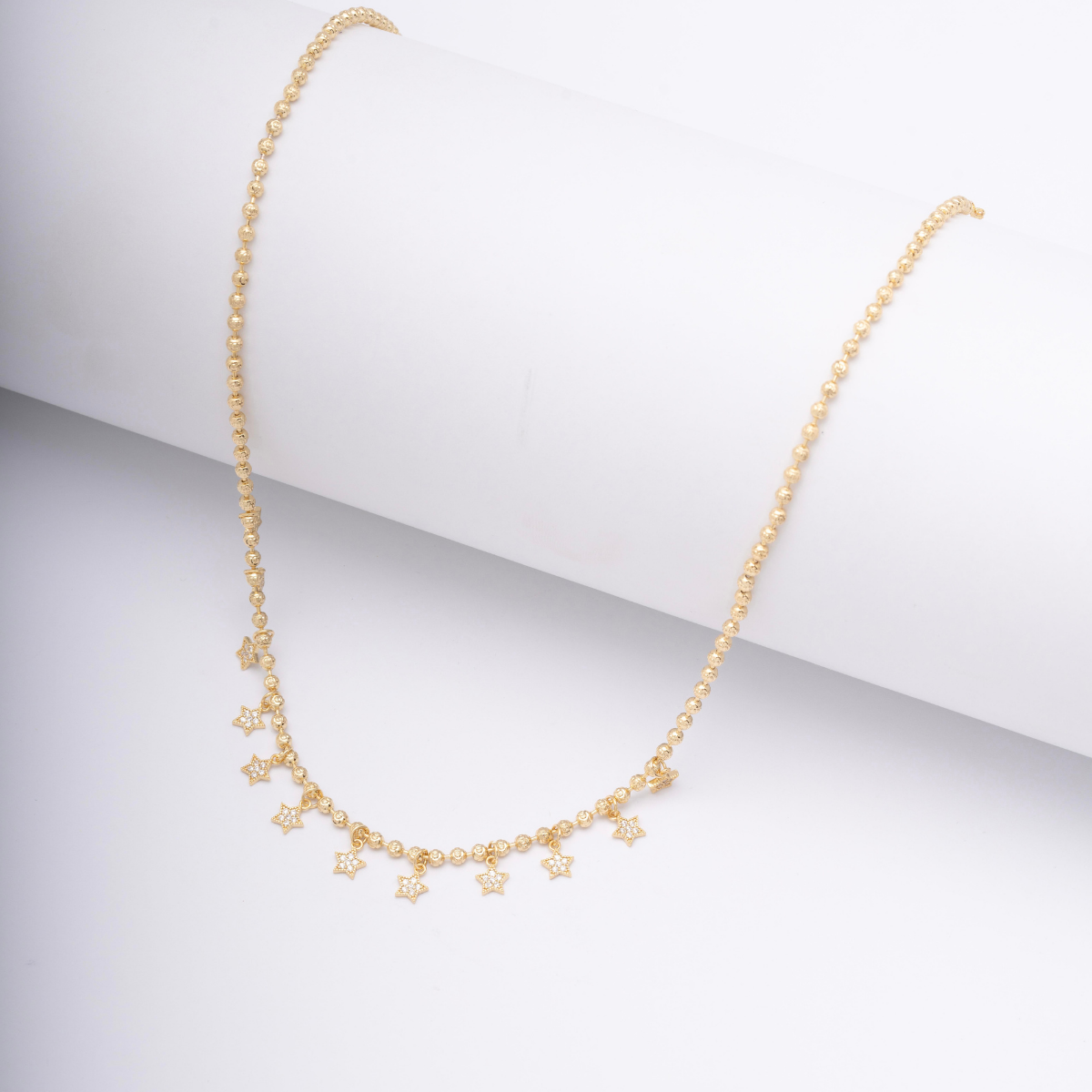 14 K Dorika Zirkon Taşlı Yıldız Kolye