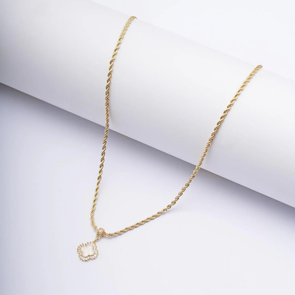 14 K Burgu Zincir Kolye 45+5 Cm