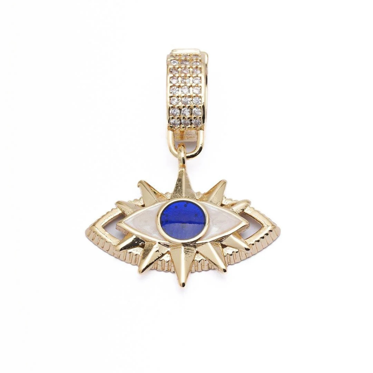 14 K Zirkon Taşlı Göz Kolye Ucu