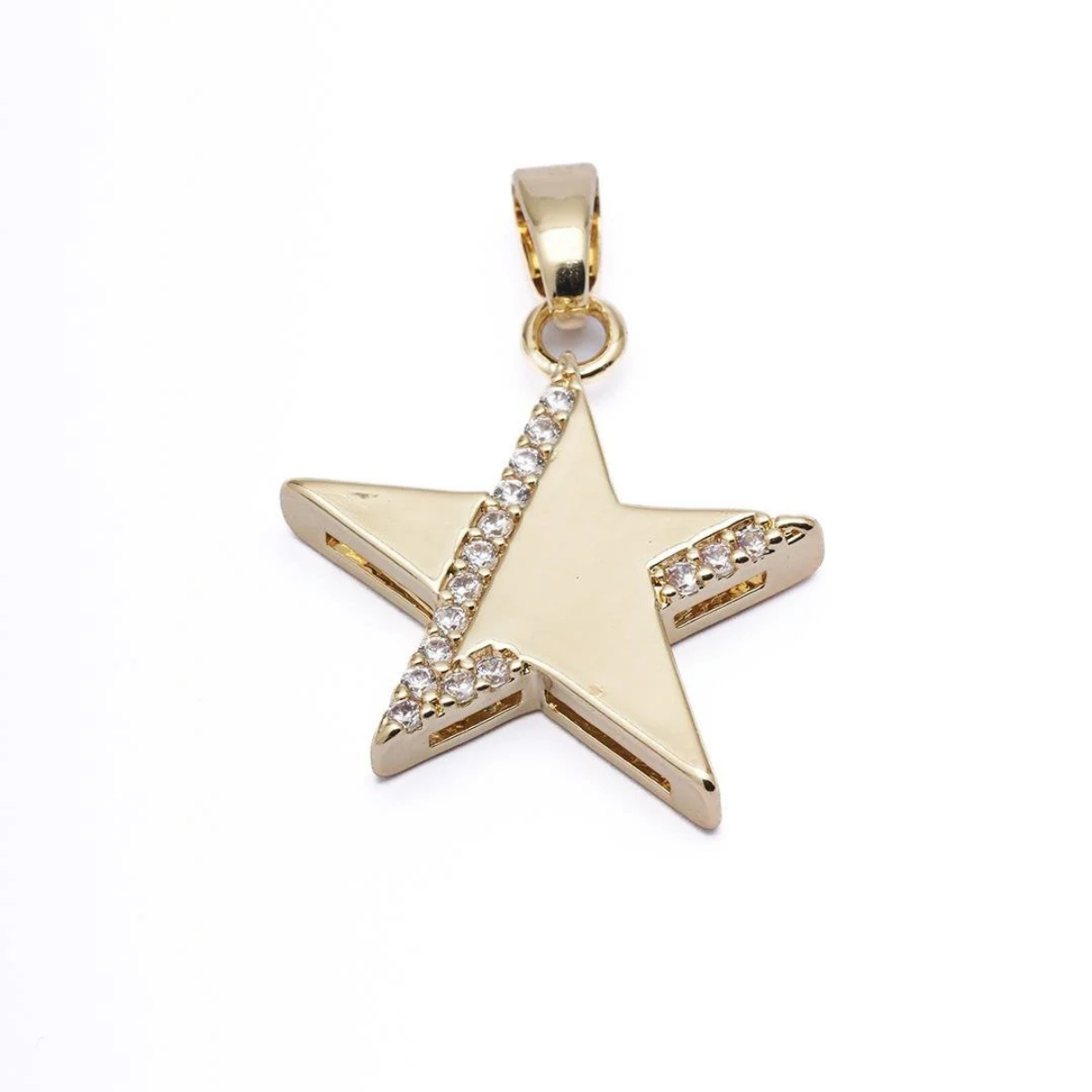 14 K Zirkon Taşlı Yıldız Kolye Ucu