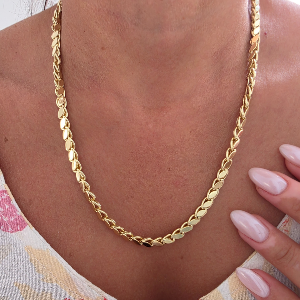 14 K Arpa Zincir 50 cm