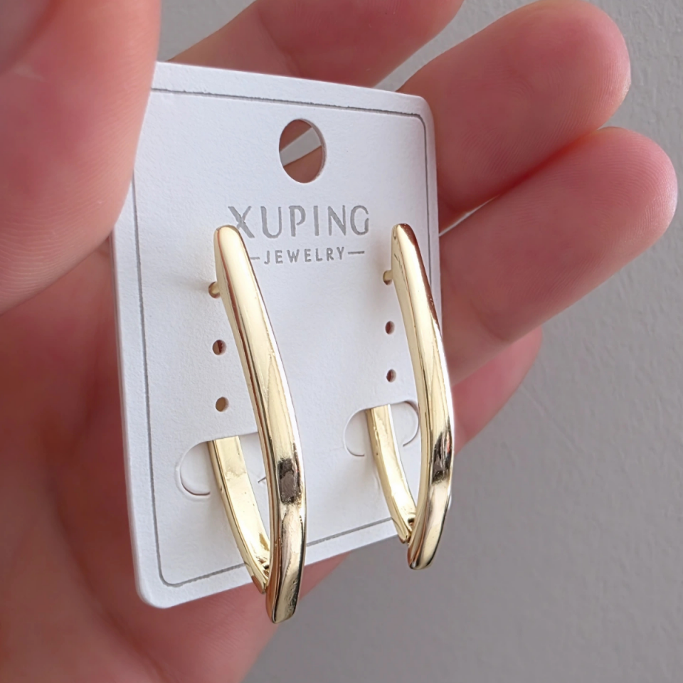 14 Ayar Altın Renkli Küpe