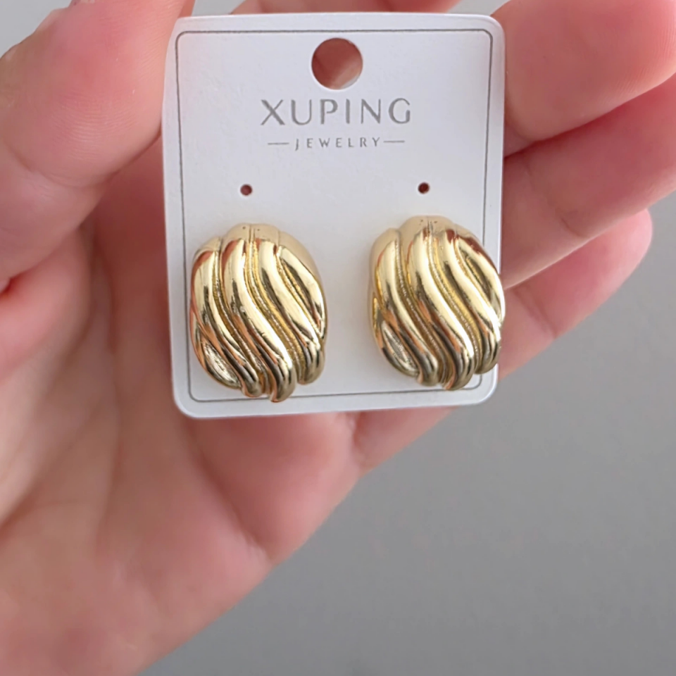 14 Ayar Altın Renkli Küpe