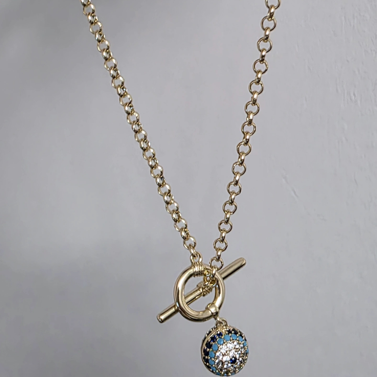 14 Ayar Nazar Boncuklu Kolye