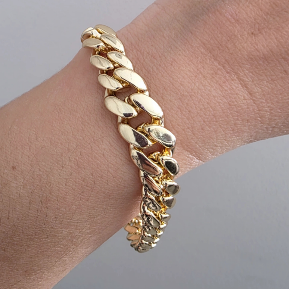 14 AYAR ALTIN RENKLİ GURMET BİLEKLİK