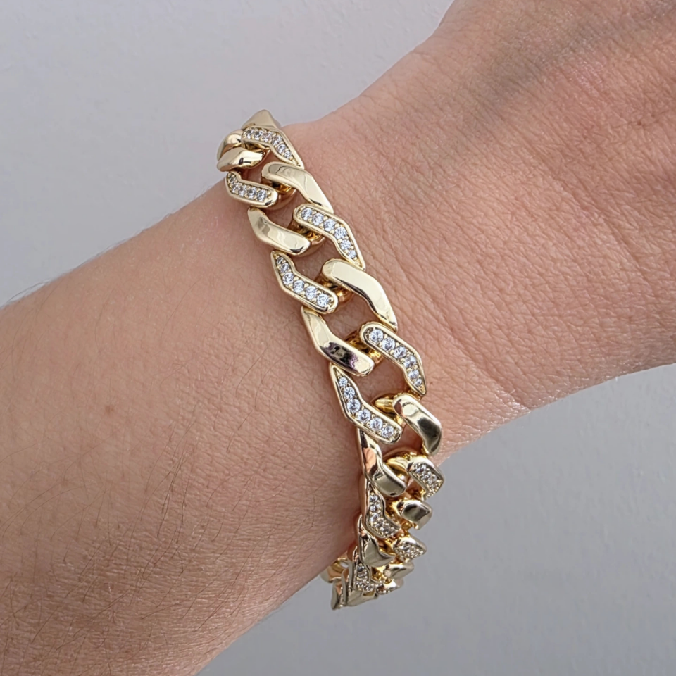 14 AYAR ALTIN RENKLİ GURMET BİLEKLİK