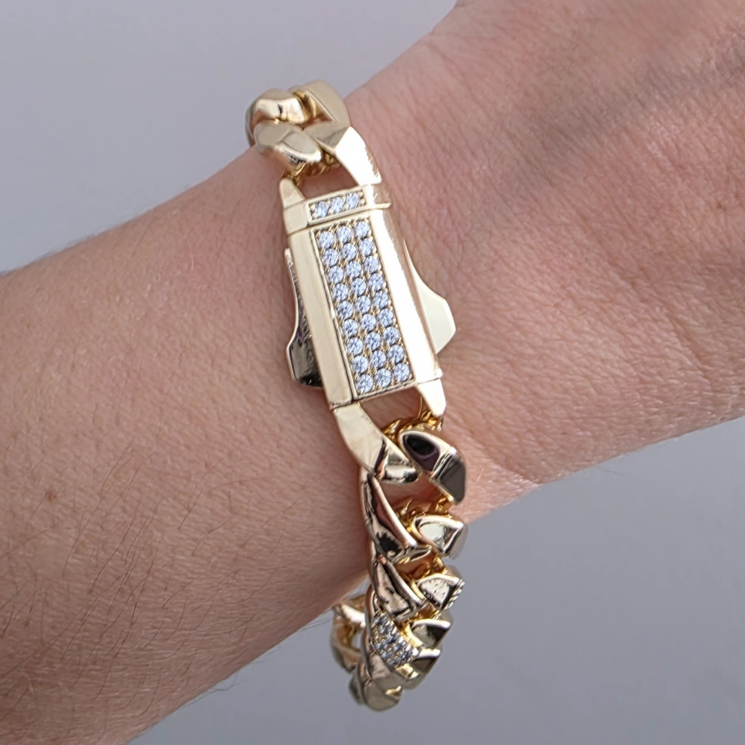 14K KUYUM MODEL GURMET ÇELİK BİLEKLİK