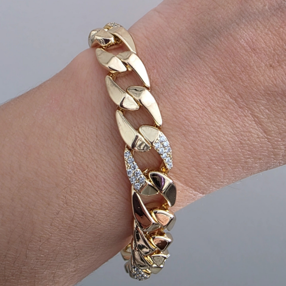 14K KUYUM MODEL GURMET ÇELİK BİLEKLİK